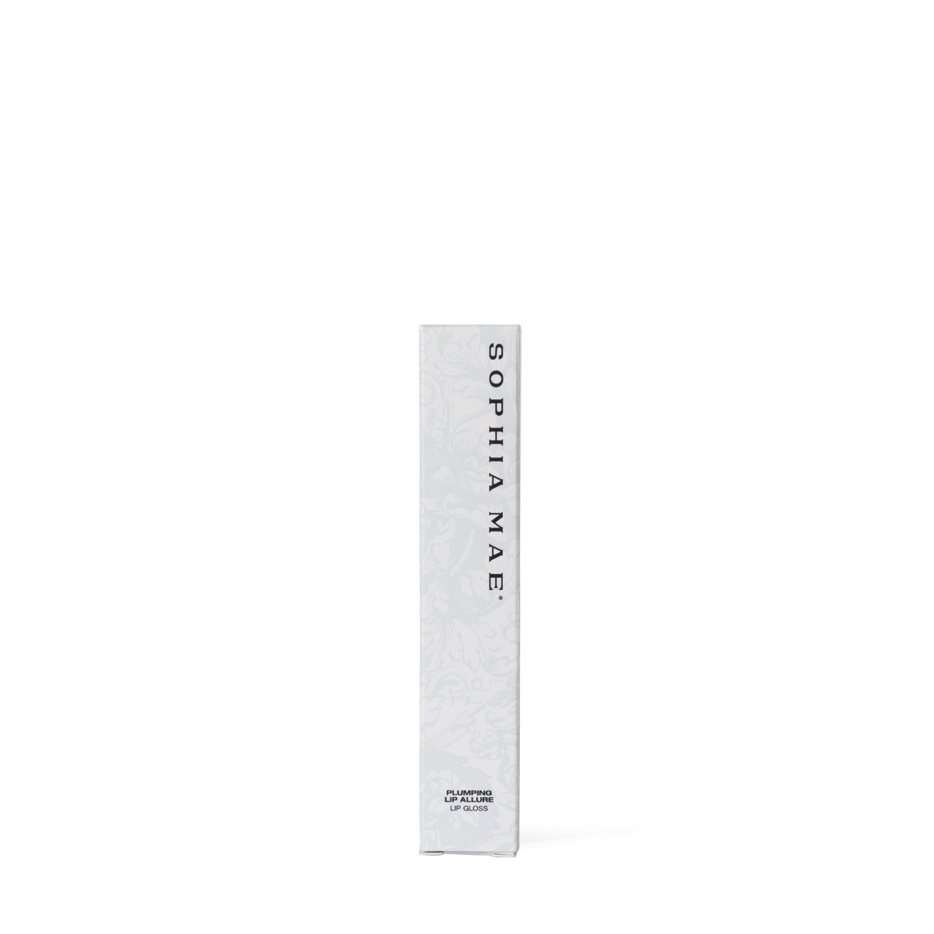 Plumping Lip Allure lip gloss packaging by SOPHIA MAE.