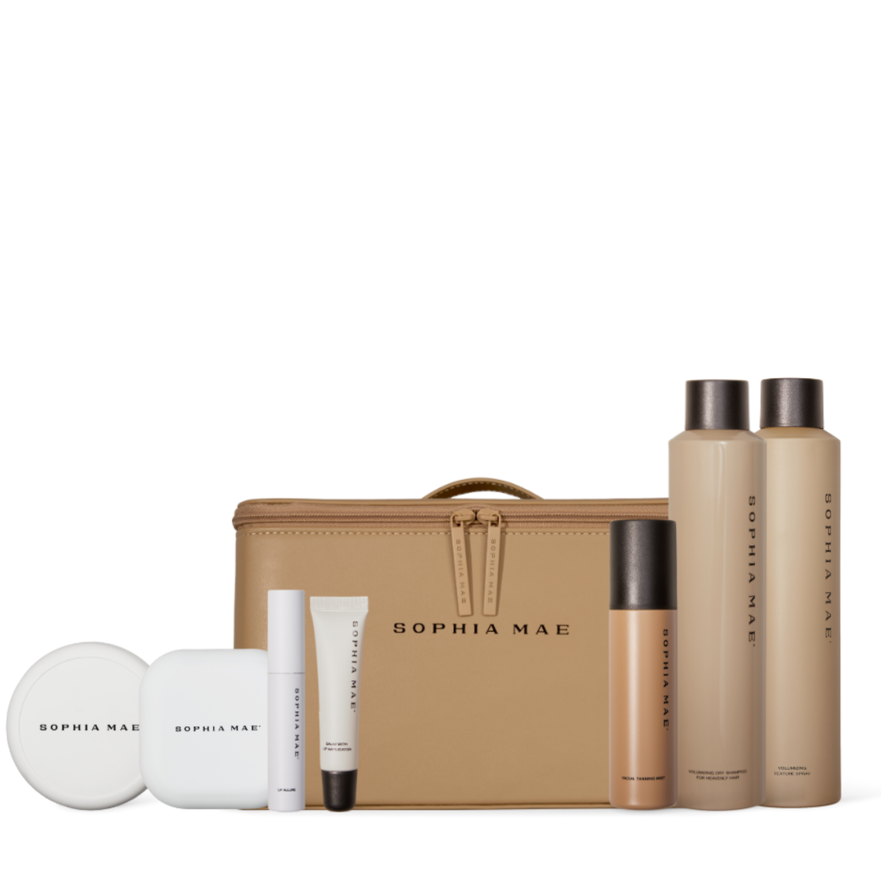 Beauty case bundle filled with essentials, exclusively available for our Members.