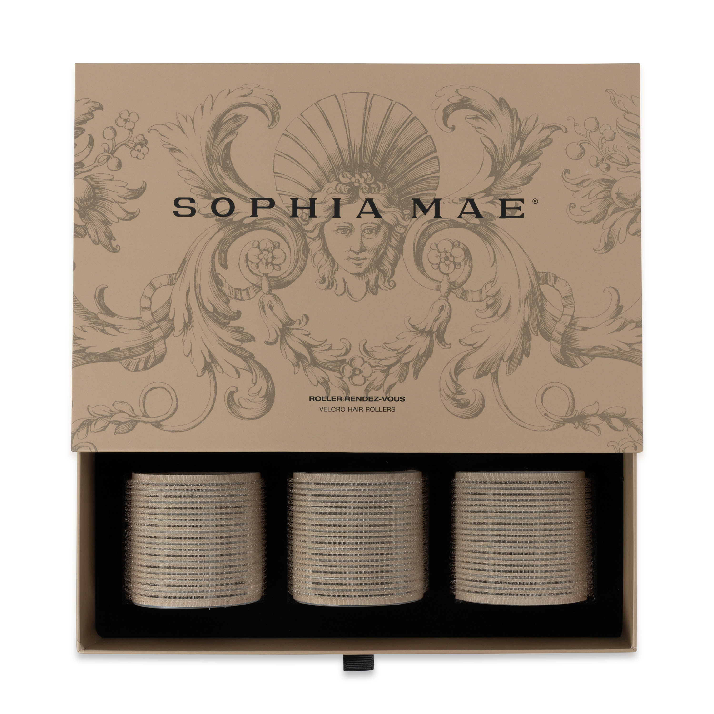 Heatless hair rollers by SOPHIA MAE, these velcro rollers create volumizing bouncy waves and natural curls while keeping your hair smooth and damage-free.