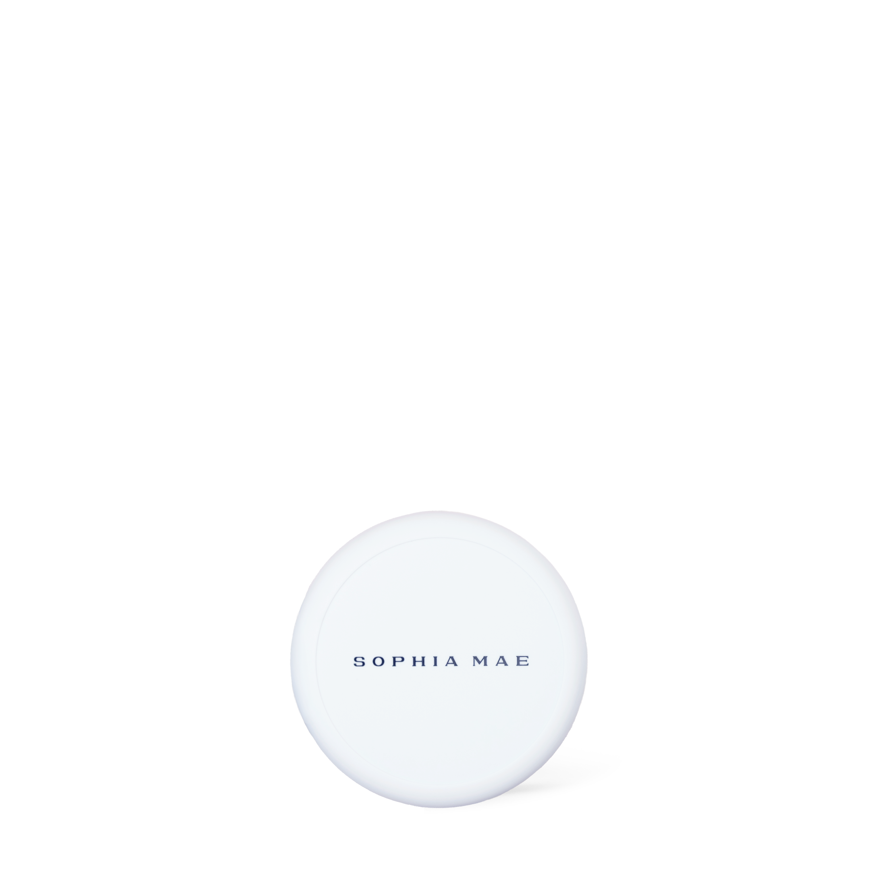 Natural blush for a tan by SOPHIA MAE. Tan blush packaging on transparant background.